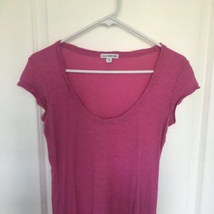 Pink James Perse Cotton Tee
